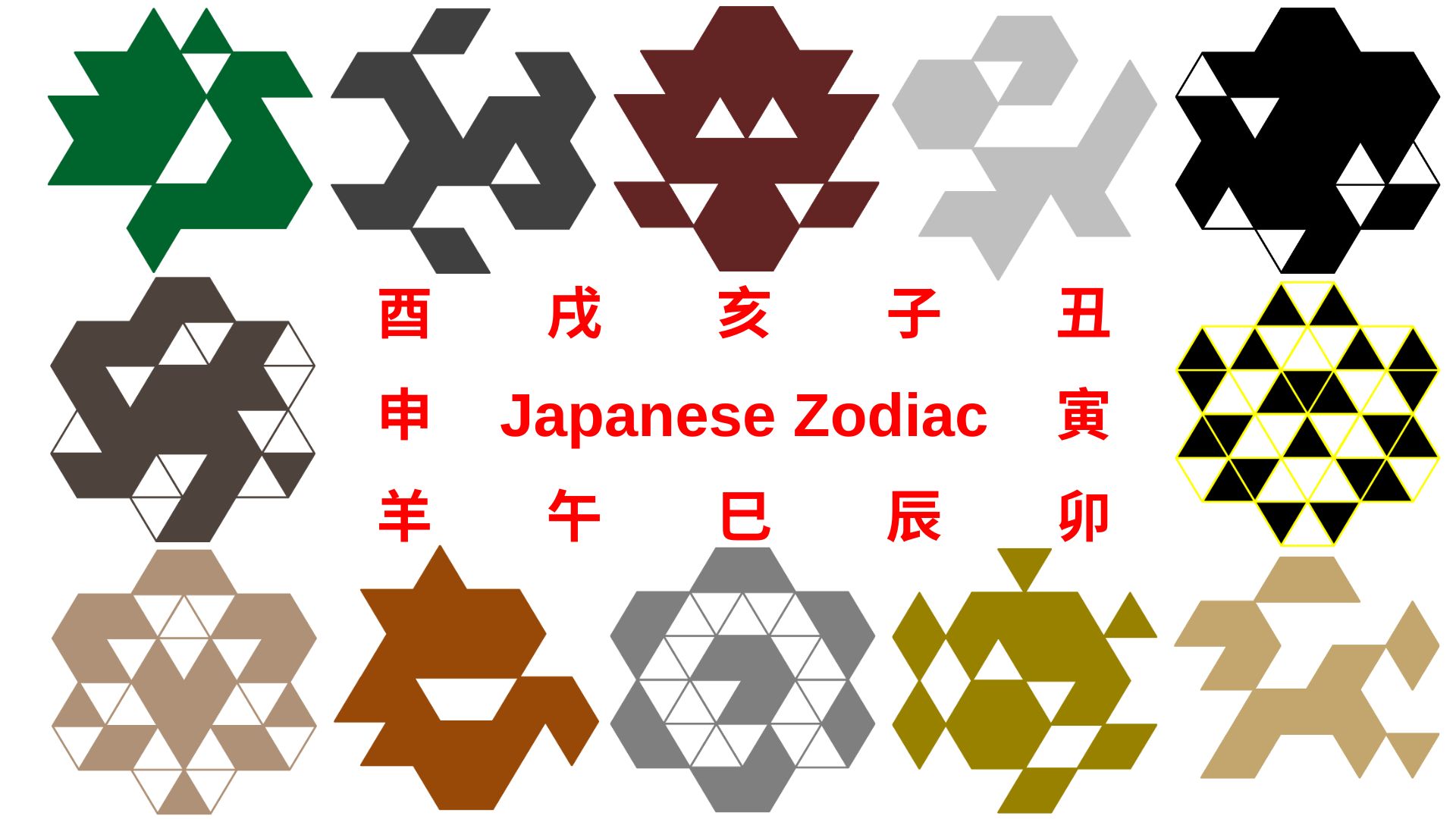 Japanese Zodiac Puzzles